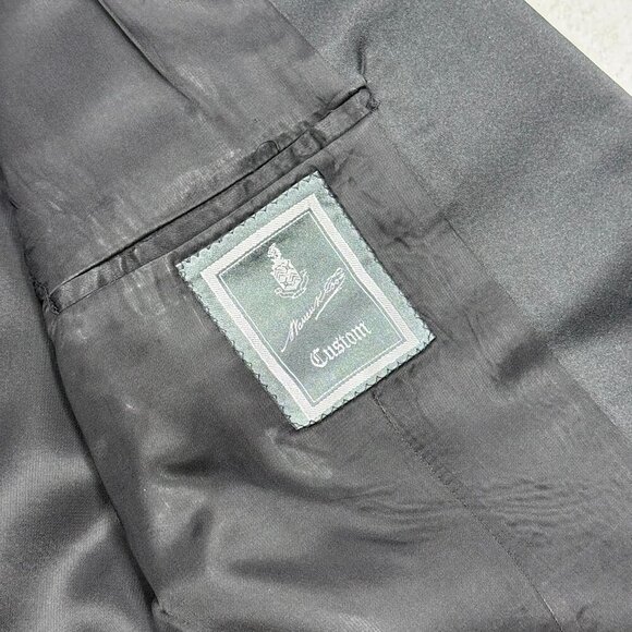 Coppley Warren K Cook Tuxedo 2pc Silk Peak Lapel Wool Mohair Black 46R 38x32 - Picture 7 of 12